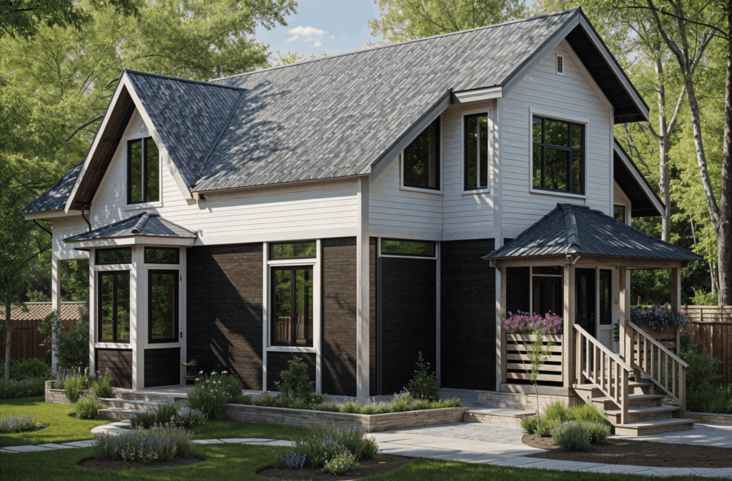 Двухэтажный каркасный дом XX20