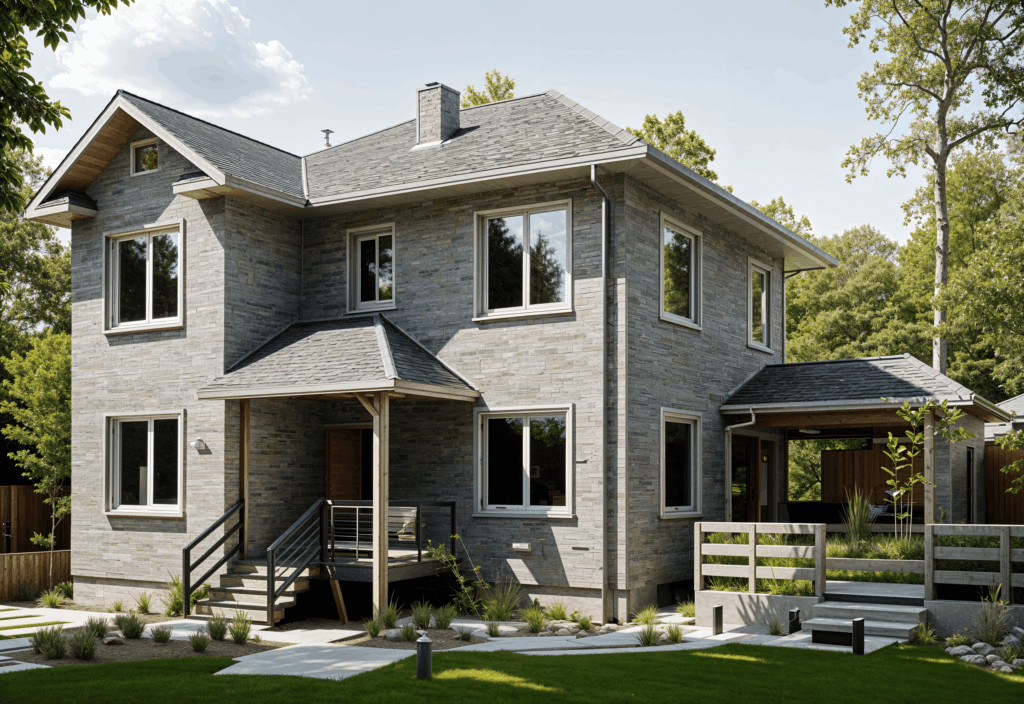 Двухэтажный дом из бруса XX19